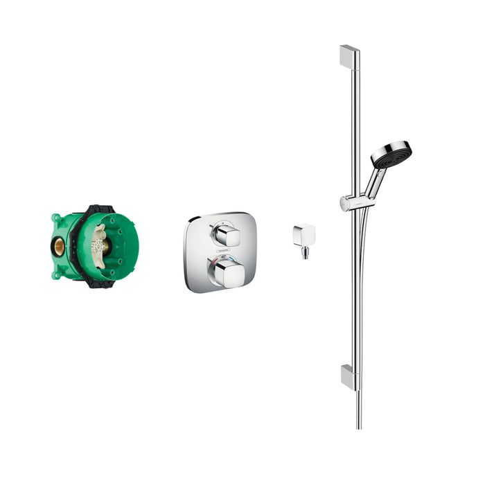 Hansgrohe Soft Cube Shower Valve With Pulsify Rail Kit