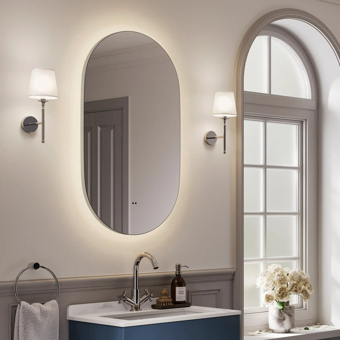 HiB Arcane Pill Illuminated Frame LED Mirror - 900mm x 500mm