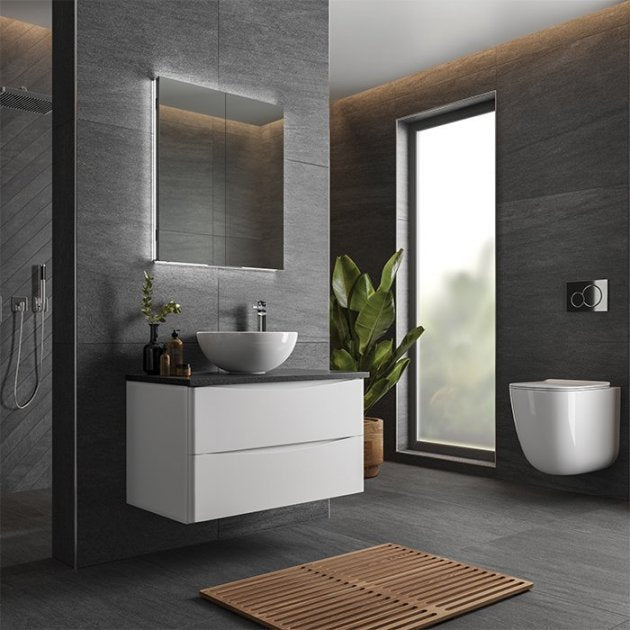 HiB Atrium LED 2 Door Illuminated LED Mirror Cabinet