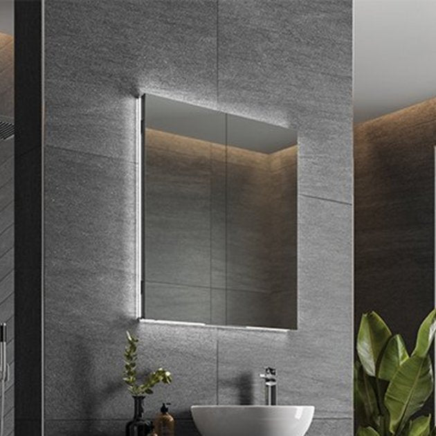 HiB Atrium LED 2 Door Illuminated LED Mirror Cabinet
