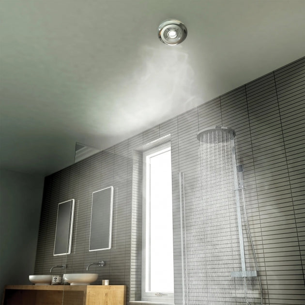 HiB Cyclone Wet Room Inline Fan - 145mm Diameter - Bathroom