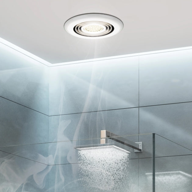 HiB Cyclone Wet Room Inline Fan - 145mm Diameter - Bathroom