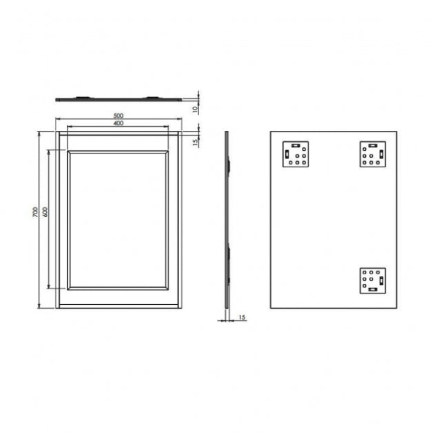 HiB Georgia Designer Non - Illuminated Mirror - Non