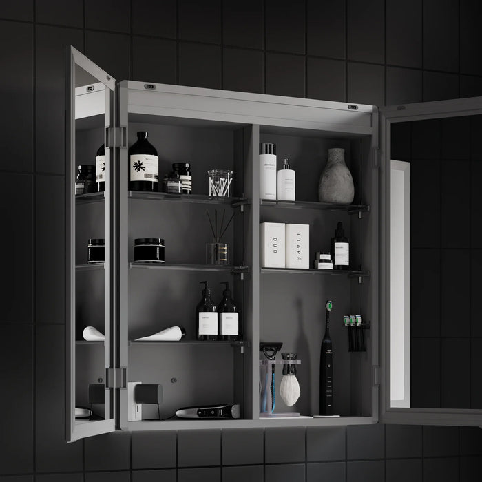 HiB Isoe 2 Door Illuminated LED Mirror Cabinet