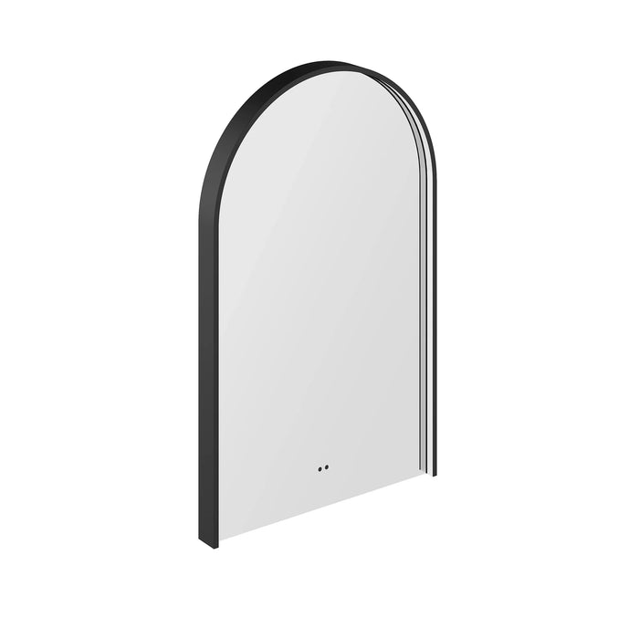 HiB Nova LED Illuminated Mirror - Black / 800mm x 500mm