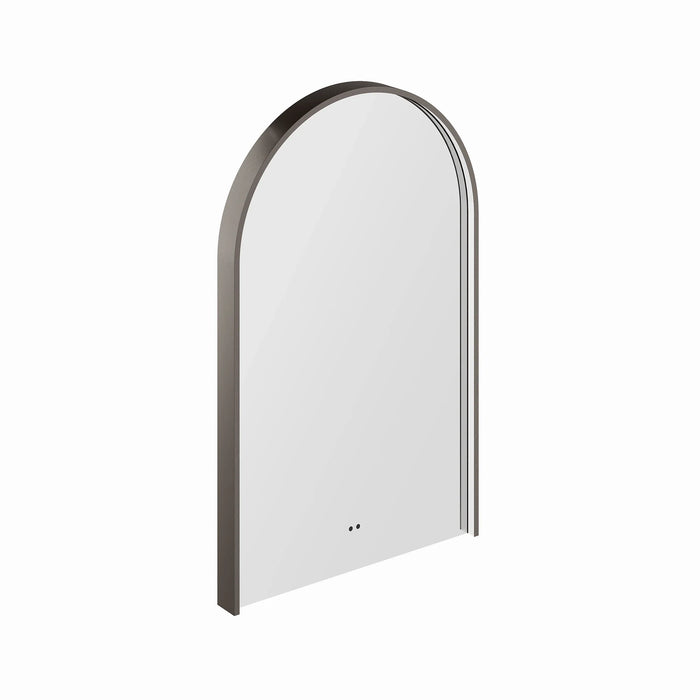 HiB Nova LED Illuminated Mirror - Gunmetal / 800mm x 500mm