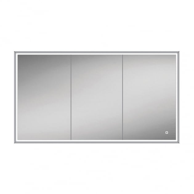 HiB Vanquish 3 Door Recessed LED Mirror Cabinet - 730mm X