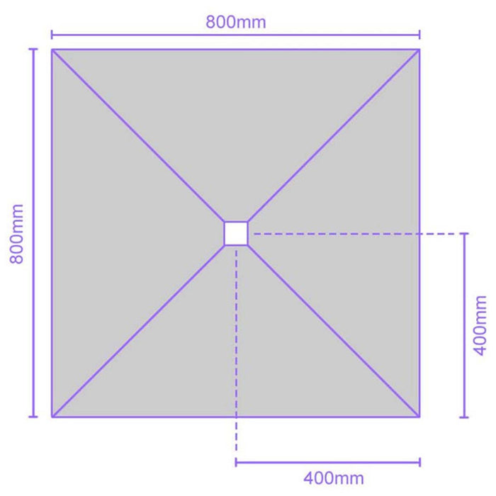 Jackoboard Aqua Flat Shower Tray Board - Central Drain