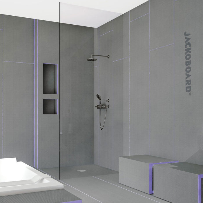 Jackoboard Aqua Flat Shower Tray Board - Central Drain