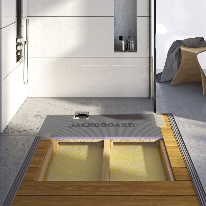 Jackoboard Aqua Flat Shower Tray Board - Central Drain