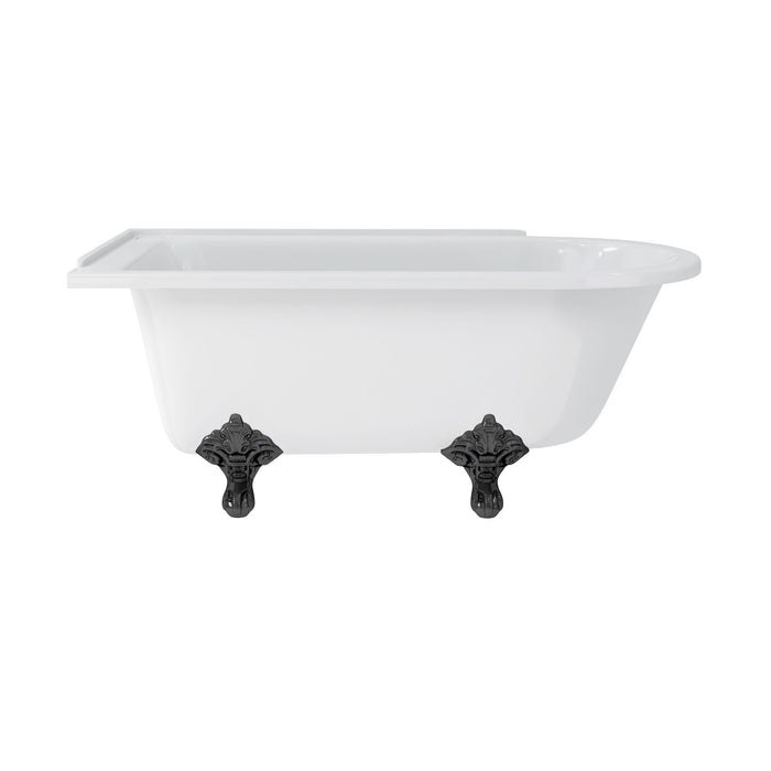 Burlington Hampton Back to Wall Showering Bath with Legs