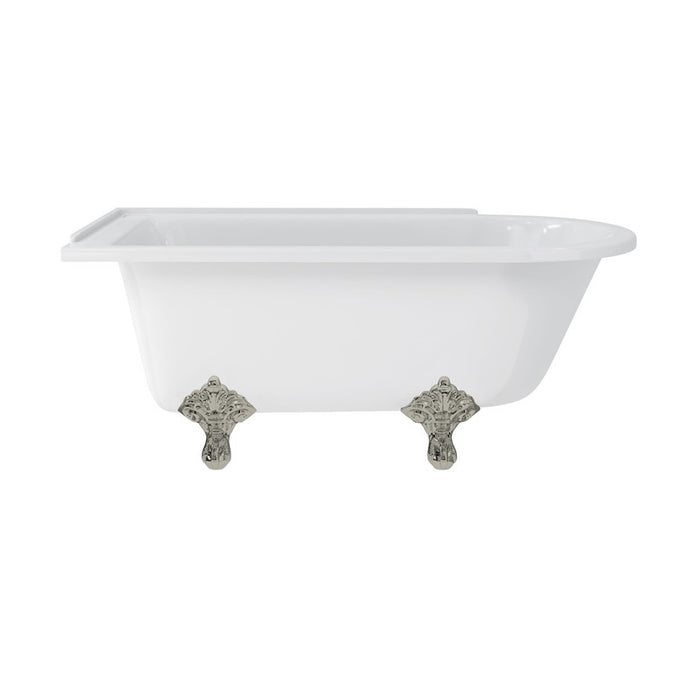 Burlington Hampton Back to Wall Showering Bath with Legs