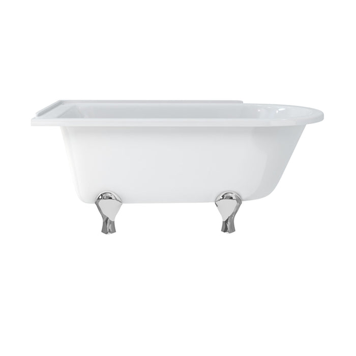 Burlington Hampton Back to Wall Showering Bath with Legs