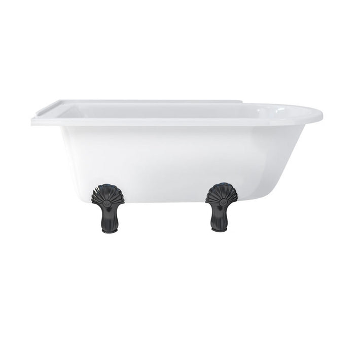 Burlington Hampton Back to Wall Showering Bath with Legs