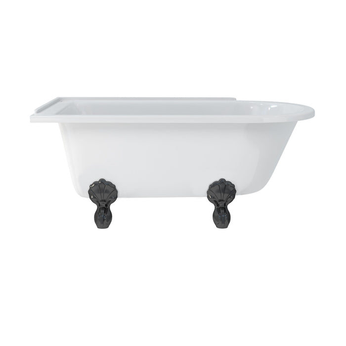 Burlington Hampton Back to Wall Showering Bath with Legs