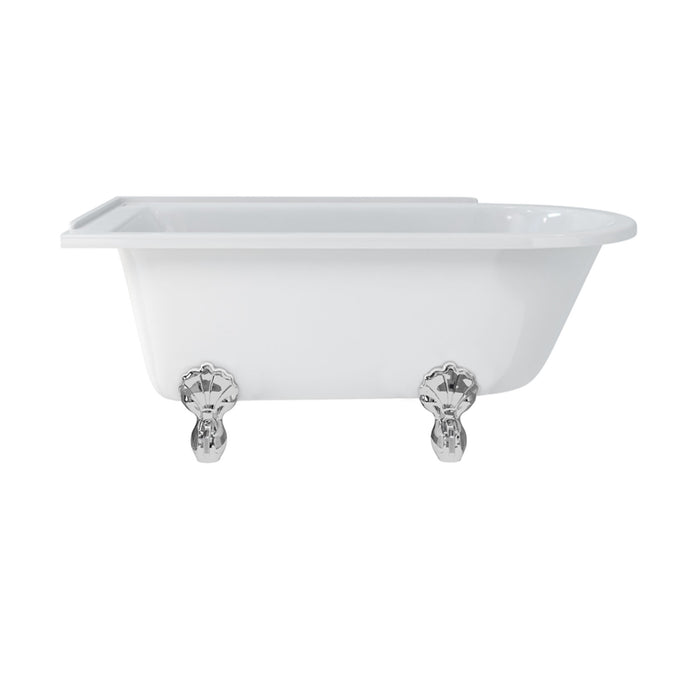 Burlington Hampton Back to Wall Showering Bath with Legs