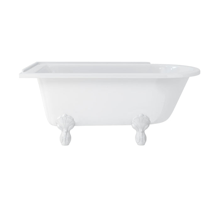 Burlington Hampton Back to Wall Showering Bath with Legs
