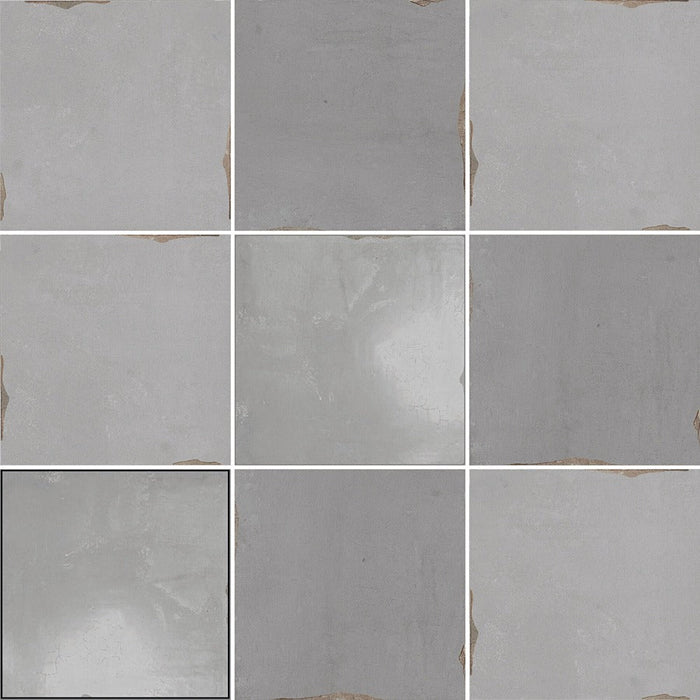 Lucca Luna Grey Bathroom & Kitchen Tile 13x13 - Bathroom &