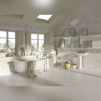 Lucca Luna Pearl Bathroom & Kitchen Tile 13x13 - Bathroom &