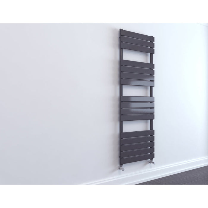 Alexis Designer Towel Radiator - Orca Black / 1600mm x