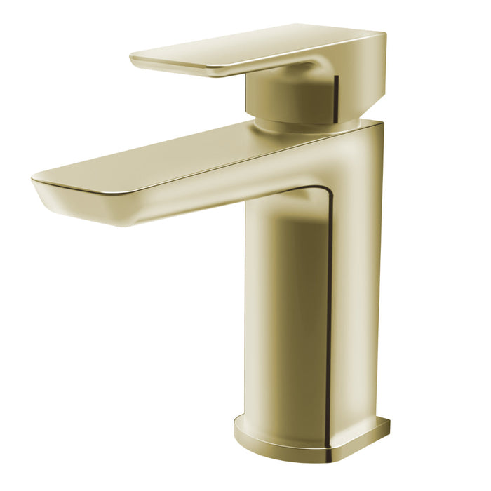Mila Mono Basin Mixer Tap And Waste - Brushed Brass - Basin