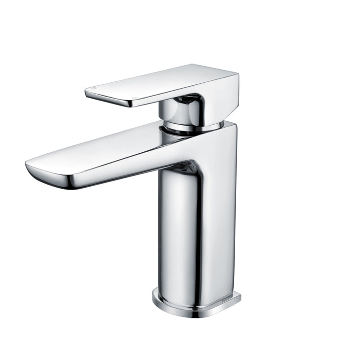 Mila Mono Basin Mixer Tap And Waste - Chrome - Basin Mixer