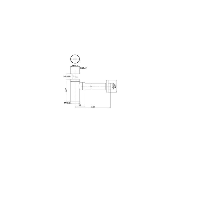 Lussaro Minimal Round Bottle Trap - Bottle Traps