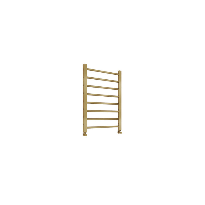 Skylar Heated Towel Rail - Brushed Brass - 800mm x 500mm