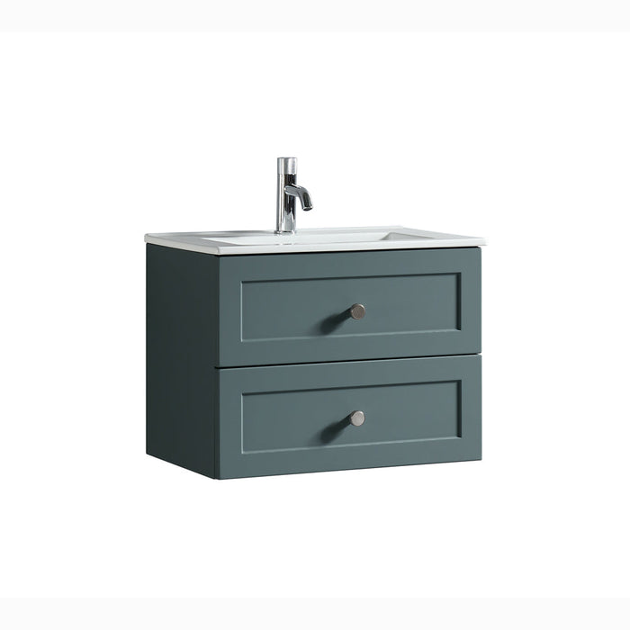 Lussaro Valerio 2 Drawer Wall Hung Vanity And Basin - 610mm