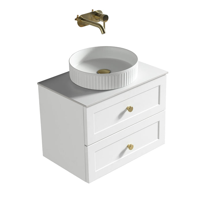 Lussaro Valerio 2 Drawer Wall Hung Vanity And Sintered