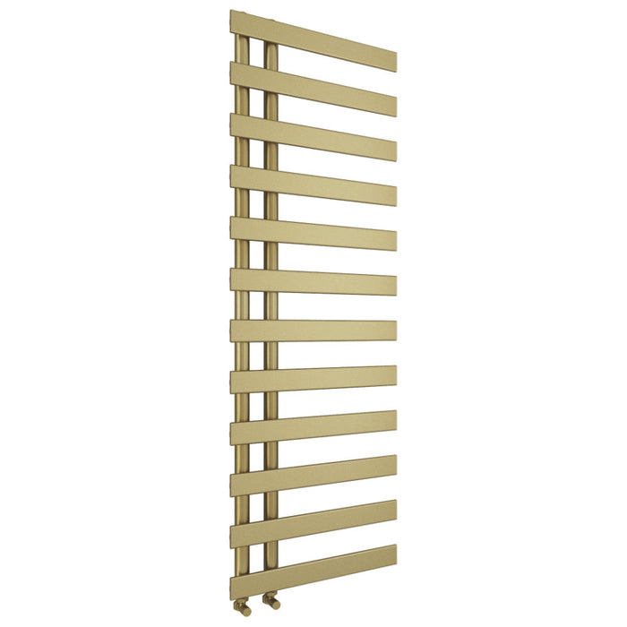 Zara Designer Towel Radiator - Brushed Brass / 1564mm x