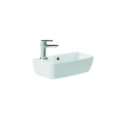 Britton My Home Basin With Full Pedestal - 1 Tap Hole - White