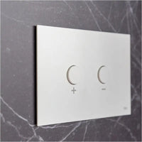Oli Pneumatic Stainless Steel Flush Plate - Matt White