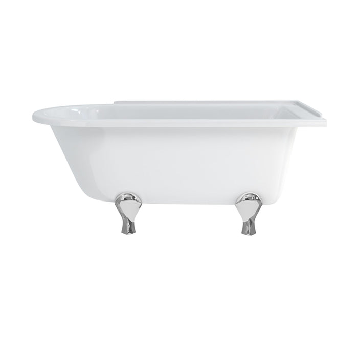 Burlington Hampton Back to Wall Showering Bath with Legs
