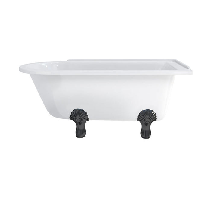 Burlington Hampton Back to Wall Showering Bath with Legs
