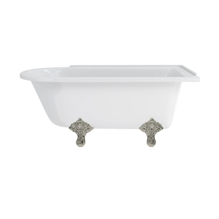Burlington Hampton Back to Wall Showering Bath with Legs