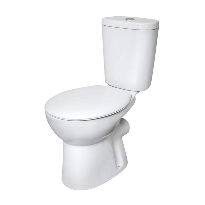 Roca Close Coupled Open Back Toilet with Seat - Close