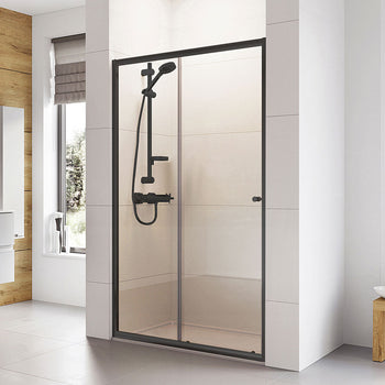 Roman Haven 6 Recessed Sliding Shower Door - 1000mm / Matt