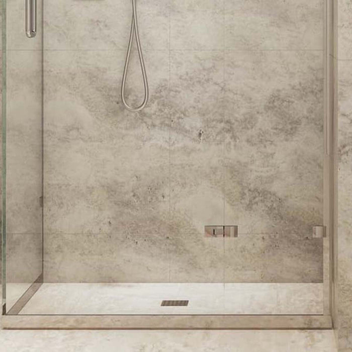 SharpSlope Wet Room Shower Tray Base Kit Square Panel Drain