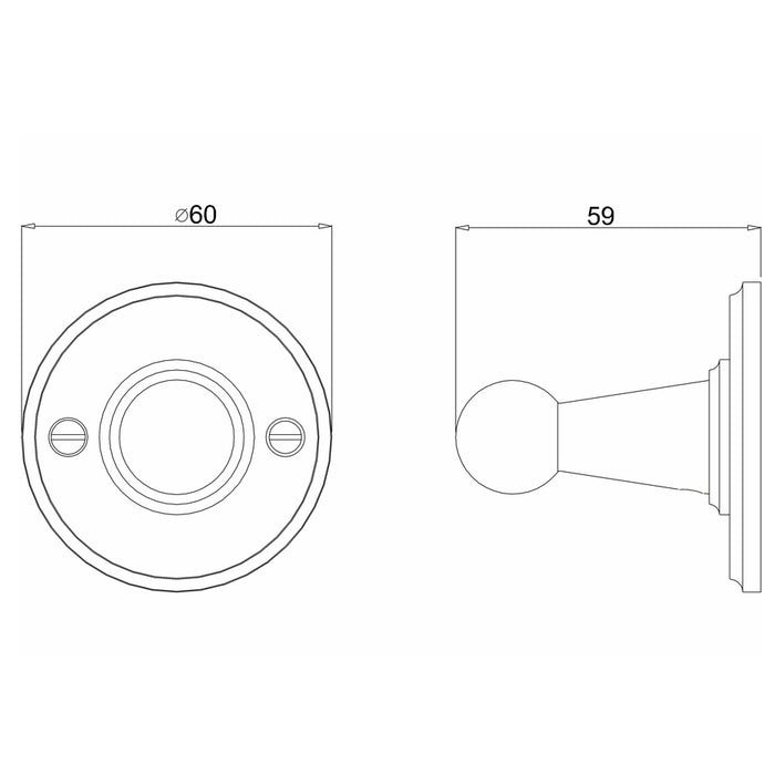 Burlington Traditional Single Robe Hook