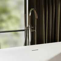 Burlington Strand Floorstanding Bath Shower Mixer Tap with Handset