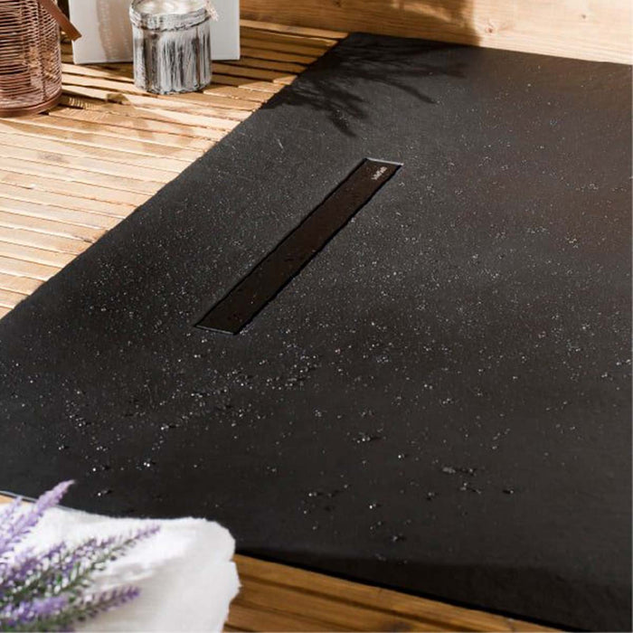 SolidSoft Flexible Rectangular Soft Shower Tray With Linear
