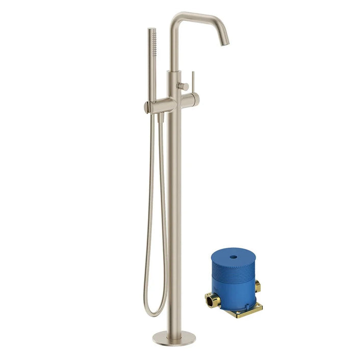 Sonas Alita Floor Standing Bath Shower Mixer Tap - Brushed