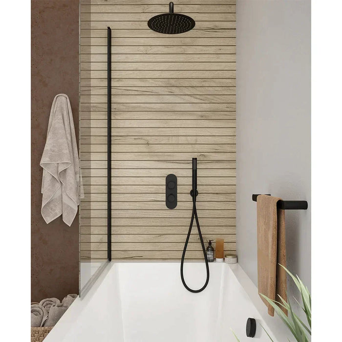 Sonas Alita Knurled Bath Set 3,Ceiling Mounted Fixed Head