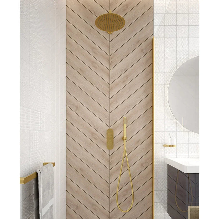 Sonas Alita Knurled Shower Set 2,Ceiling Mounted Fixed Head