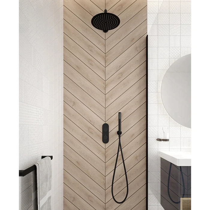 Sonas Alita Knurled Shower Set 2,Ceiling Mounted Fixed Head