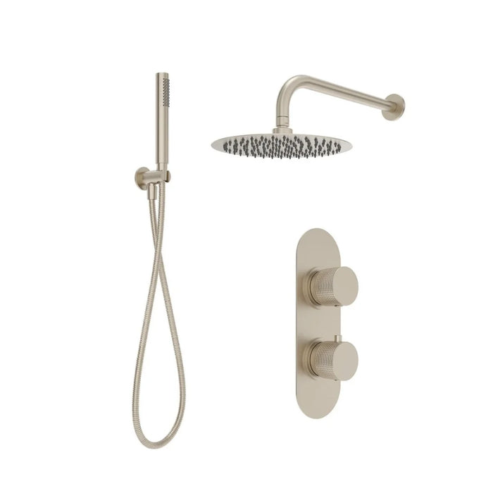 Sonas Alita Knurled Shower Set 2,Ceiling Mounted Fixed Head