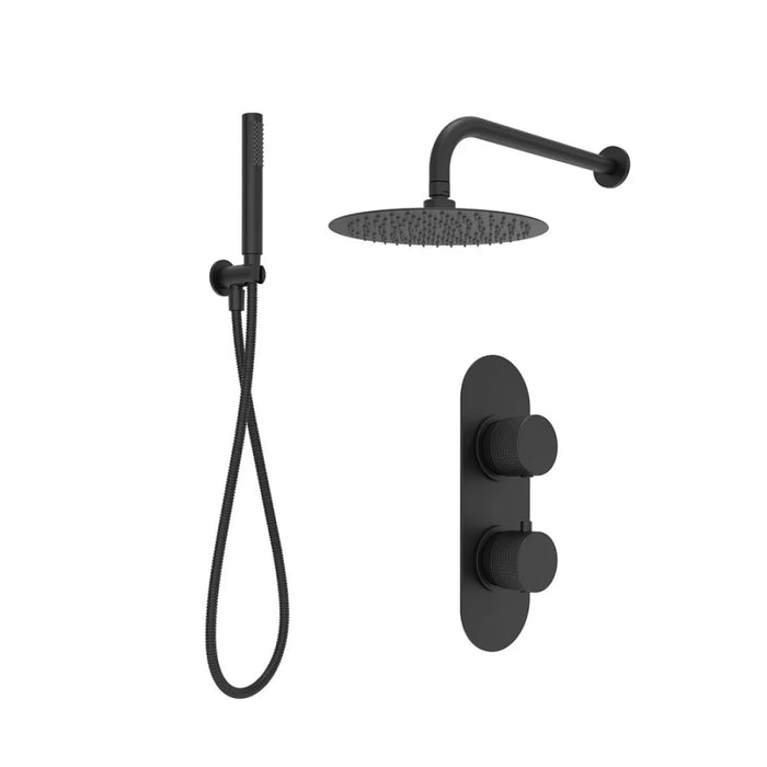 Sonas Alita Knurled Shower Set 2,Ceiling Mounted Fixed Head