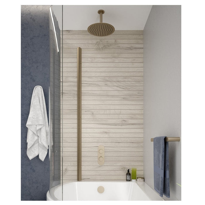 Sonas Alita Knurled Thermostatic Bath Set 4 With Shower