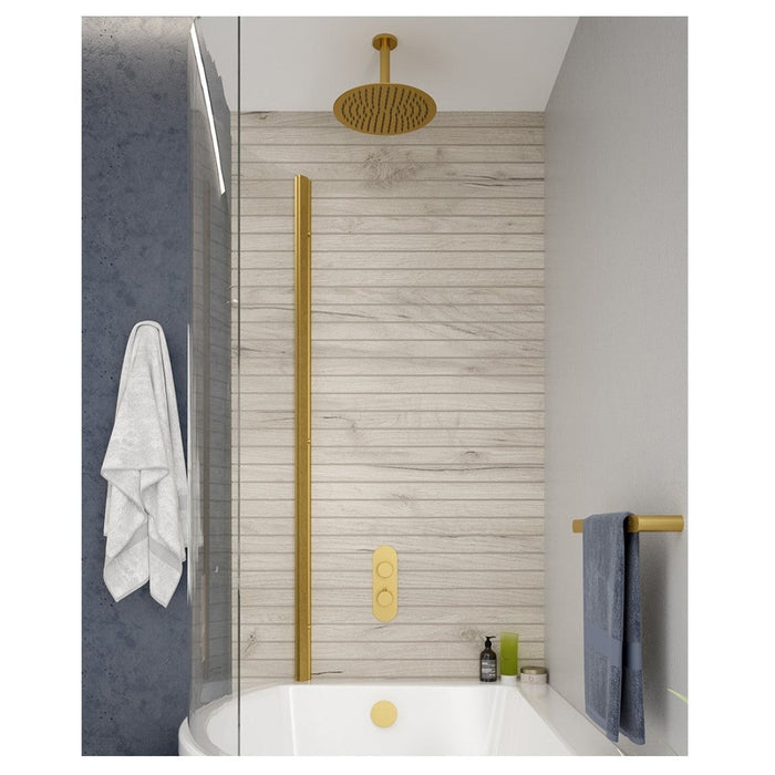 Sonas Alita Knurled Thermostatic Bath Set 4 With Shower